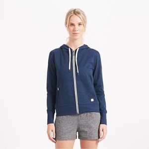 Vuori Halo performance hoodie in blue heather size L